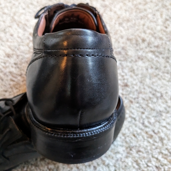 Black toe cap dress shoes 12M - Picture 3 of 7